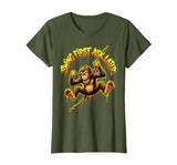 Mademark Swing First Ask Later Funny Monkey Design T-Shirt - Women - size chart