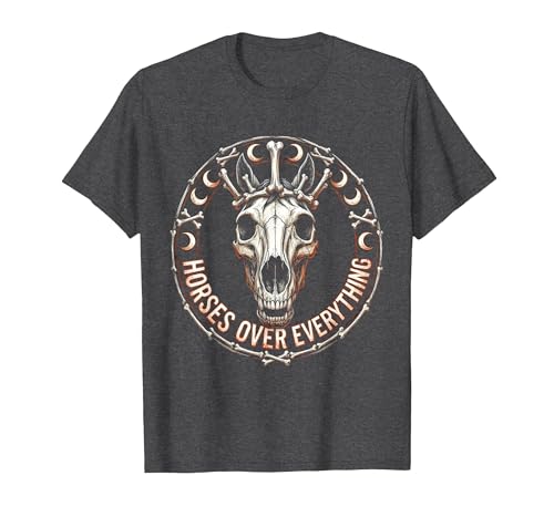 Mademark Horses Over Everything Equestrian Design T-Shirt - Men - size chart