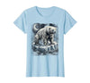 Mademark Polar Bear Lone Ice Floe Drifting Arctic Design T-Shirt - size chart