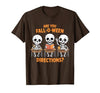 Halloween Skeleton Fall O Ween Directions Halloween Skeleton Teacher are You Fall O Ween Directions T-Shirt - size chart