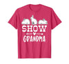 Show Rabbit Grandma T-Shirt — design detail