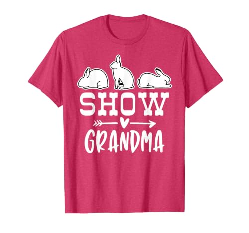 Show Rabbit Grandma T-Shirt — design detail