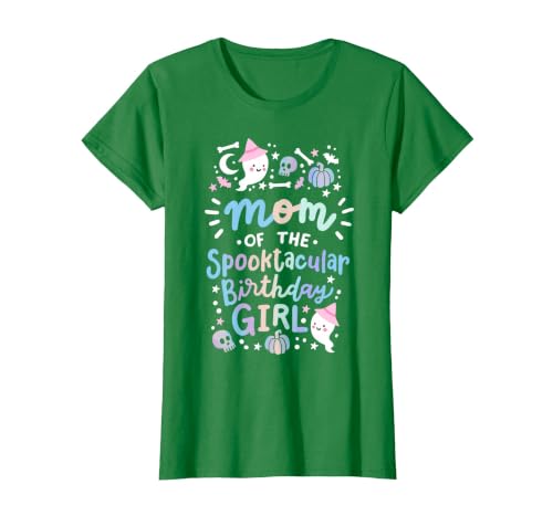 Faboolous Family Halloween Birthday Party Outfits Mom of the Spooktacular Birthday Girl Halloween Family T-Shirt - size chart
