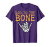 Mens Halloween Shirts For Dad Daddy Papa Men Halloween Dad to The Bone Skeleton Hand Fun Papa Costume Men T-Shirt - size