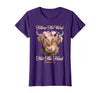 Christian Western Highland Cow Lovers Tees Follow The Word Not The Herd Christian Western Highland Cow T-Shirt - size chart