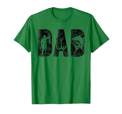 Fishing Gifts for Dad Father's Day Fisherman Fishing Dad Birthday Classic Bold Font Fish Daddy T-Shirt - size chart