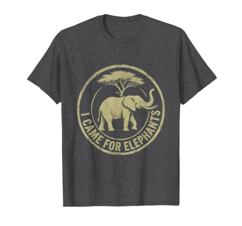 Mademark I Came For Elephants Safari Women Design T-Shirt - Men - size chart