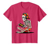 halloween skeleton shirts for teen boys men kids Halloween Skeleton Gamer Video Gaming Funny Gaming Skeleton T-Shirt - size