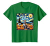 Pitbull Starry Night Tees Starry Night Pitbull Halloween T-Shirt - size chart