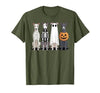Funny Retro Italian Greyhound Dog Halloween Witch Spooky Ghost Italian Greyhound Pumpkin Halloween Skeleton T-Shirt - size