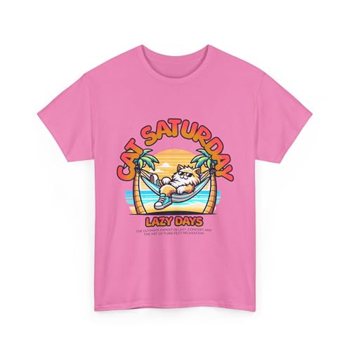 GENERIC cat Unisex Heavy Cotton Tee Azalea - size chart