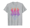 Escaped Since 1692 Halloween Escaped Since 1692 Funny Witch Halloween Design T-Shirt - size chart