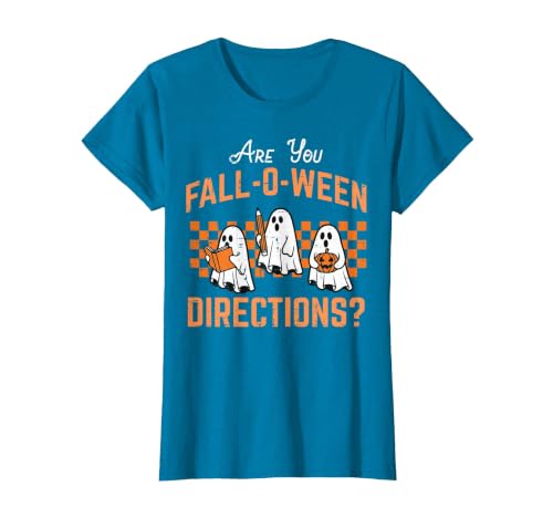 Halloween Shirts For Women Men Kids Boys Girls are You Falloween Directions Funny Halloween Teacher Teach T-Shirt - size