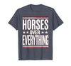Mademark Horses Over Everything Equestrian Design T-Shirt - Men - size chart