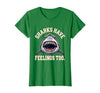 Mademark Sharks Have Feelings Too Funny Ocean Design T-Shirt - size chart