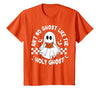 Funny Ain't No Ghost Like The Holy Ghost Christian Halloween T-Shirt - size chart