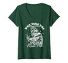 Funny Skeleton Meme Quote Sarcastic Humor Adult Women's Why Take The High Road When You Can Take The Psycho Path V-Neck