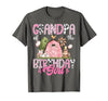Famer Pink Cow Birthday Matching Tees Grandpa of The Birthday Girl 1St Birthday Pink Cow Farm T-Shirt - size chart