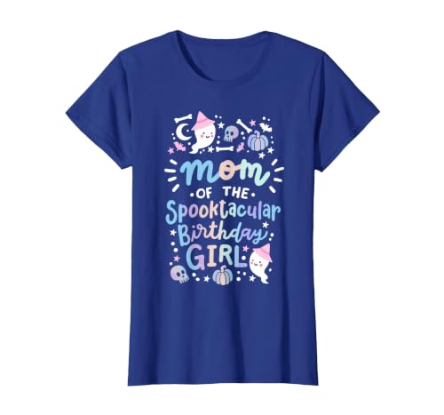 Faboolous Family Halloween Birthday Party Outfits Mom of the Spooktacular Birthday Girl Halloween Family T-Shirt - size chart