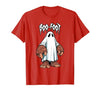 Spooky Bigfoot Sasquatch Ghost Halloween Humor Fun Boo Foot Bigfoot Ghost Sasquatch Halloween Funny Humor T-Shirt - size