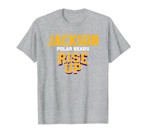 Jackson Polar Bears Official High School Gear Jackson Polar Bears Rise Up HS T-Shirt - size chart