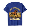 Mademark Horses Over Highways Always Equestrian Design T-Shirt - Men - size chart