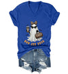 WQFQW Boo JEE 2026 Ghost Funny Halloween Leopard Print Ghost Shirt for Women - size chart