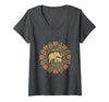 Mademark Women's Mother Elephant Nudging Newborn Calf Maternity V-Neck T-Shirt - Women - size chart