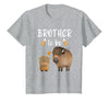 Cute Animal Buffalo Baby Shower For Brother To Be Brother to Be Buffalo Baby Shower Bison for Boy Or Girl T-Shirt - size