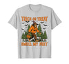 Bigfoot Halloween Costume Party Outfits Trick Or Treat Smell My Feet Bigfoot Halloween Sasquatch T-Shirt - size chart