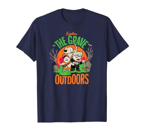 Disney Pixar Disney and Pixar’s Up Explore the Grave Outdoors Halloween T-Shirt - size chart