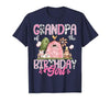 Famer Pink Cow Birthday Matching Tees Grandpa of The Birthday Girl 1St Birthday Pink Cow Farm T-Shirt - size chart