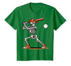 Funny Halloween Skeleton Sports Boys Costume Baseball Skeleton Spooky Boys Halloween Baseball Player T-Shirt - size chart