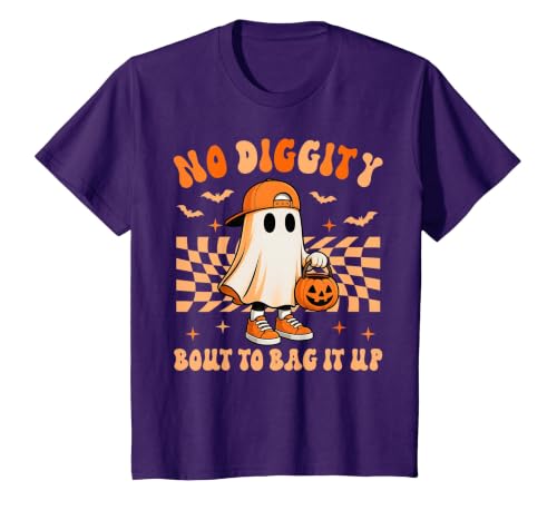 Ghost No Diggity Bout To Bag It Up Halloween Ades Ghost No Diggity Bout to Bag It Up Halloween Toddler Kids T-Shirt - size