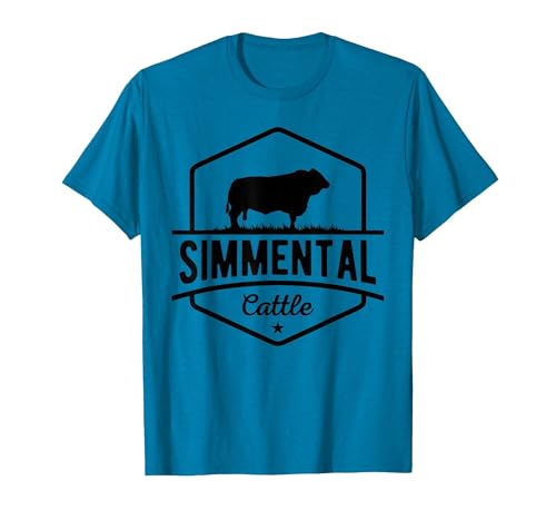 Funny Farmer Gift for Simmental Cattle Cow Farmer - Simmental Cattle T-Shirt - size chart