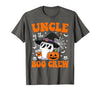 Halloween Family Matching Costume Boo Ghost Tee. Uncle Boo Crew Groovy Ghost Matching Family Halloween T-Shirt - size chart