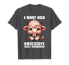 Funny Cow Apparel I Have OCD Obsessive Cow Disorder Cow Lover Farmer T-Shirt - size chart