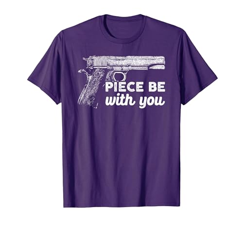 Gun Lover Cool Man Tee Piece Be with You 2nd Amendment Gun Lover Cool Man T-Shirt - size chart