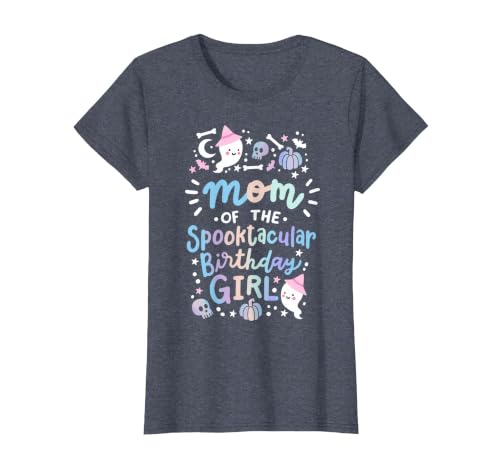 Faboolous Family Halloween Birthday Party Outfits Mom of the Spooktacular Birthday Girl Halloween Family T-Shirt - size chart