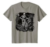 Scary Cyclist Skeleton Gifts Cycling Skeleton Mountain MTB Bicycle Cyclist Skeleton T-Shirt - size chart