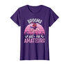 Brooms Are For Amateurs – Halloween Witch Gift Brooms are for Amateurs – Spooky Halloween Flamingo T-Shirt - size chart