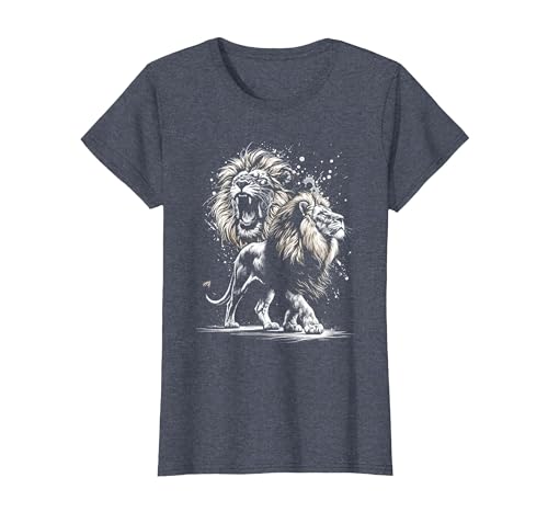 MyAnimal - Your Favourite Animal Wear Lion Majestic and Proud in Artistic Style T-Shirt - size chart