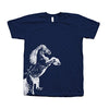 Couthclothing Men's Horse Crew Neck American Apparel T-Shirt - size chart