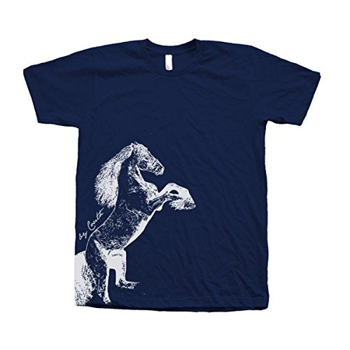Couthclothing Men's Horse Crew Neck American Apparel T-Shirt - size chart
