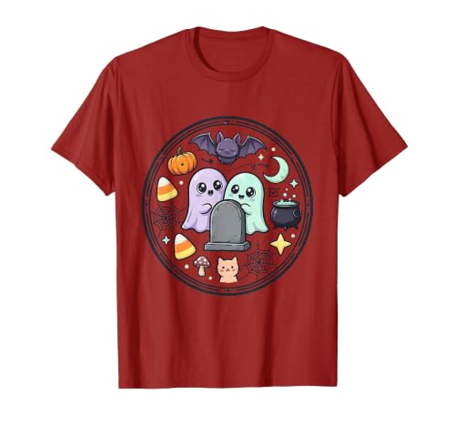 Mademark Ghost & Spirits - Ghost (99 Problems All) T-Shirt - size chart