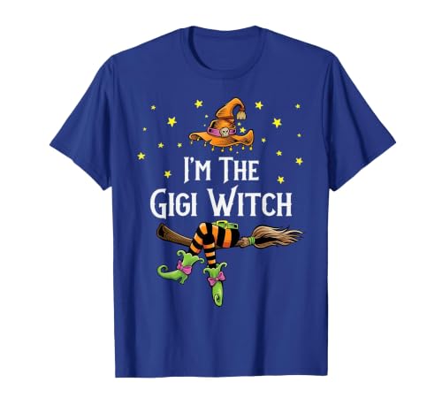 Matching Witch Halloween Costumes by Foxio Im the Gigi Witch Halloween Matching Group Costume T-Shirt - size chart