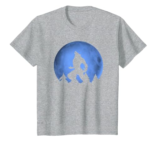 Ideas Halloween costume " Wolf moon " Wolf Halloween Costume Werewolf Blue Moon Scary for Men Boys T-Shirt - size chart