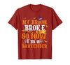 My Broom Broke So I Became A Bartender Halloween Costume T-Shirt - size chart