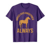 Mademark Horses Over Horsepower Always Equestrian Design T-Shirt - Men - size chart