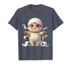 Mademark Kids Halloween Mummy Wrapped in Toilet Paper T-Shirt - size chart